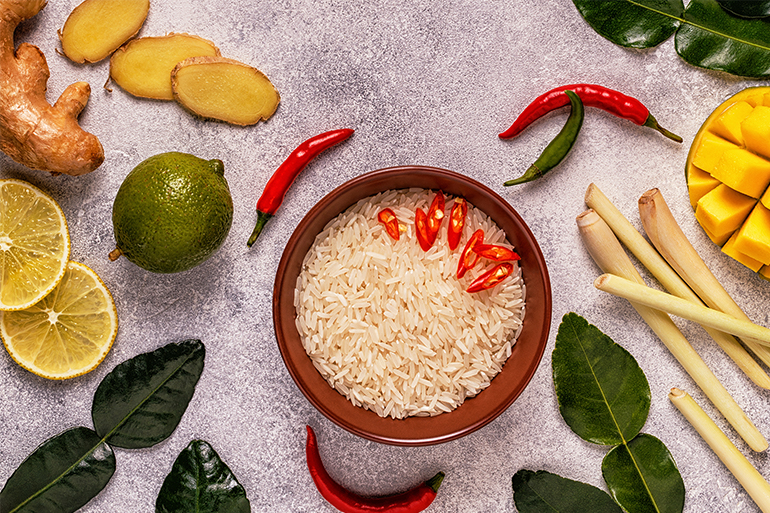 bahan alami aroma nasi detail